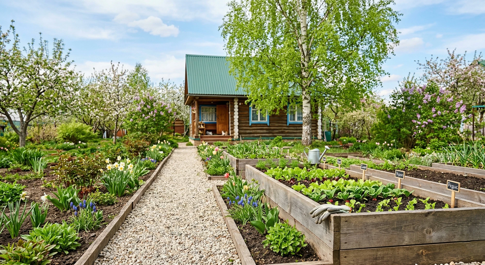 Гравий для сада и огорода: мульчирование, дорожки, высокие грядки
