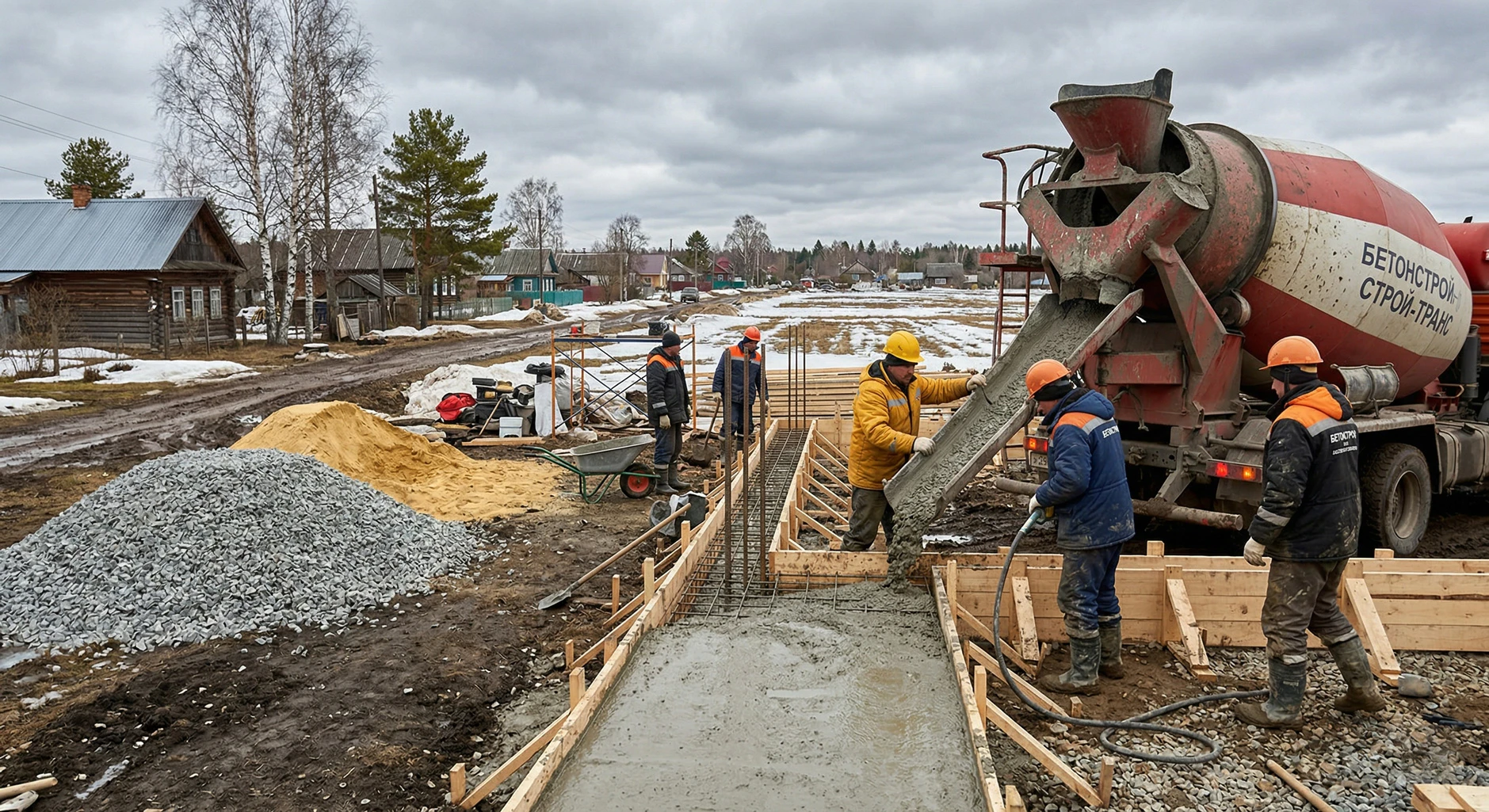 Бетонирование при нестабильных весенних температурах: выбор заполнителей