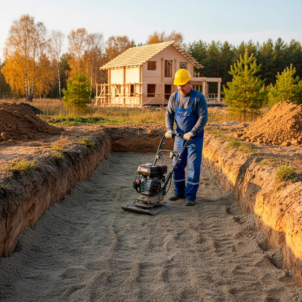 Как правильно сделать подушку под фундамент: пошаговая инструкция от ООО 