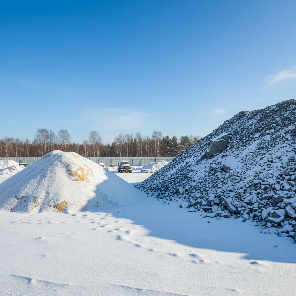 Закупка инертных материалов зимой: как сэкономить на строительстве в следующем году.